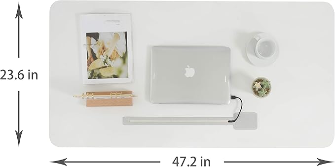 ApexDesk 47 Computer Desk Modern Simple Style Desk for Home Office Study Student Writing Desk - White