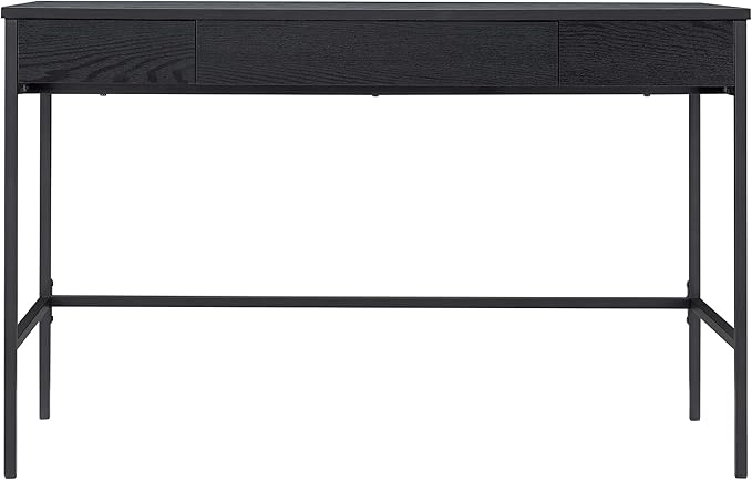 Evans 47.75'' Wide Rectangular Writing Desk in Black