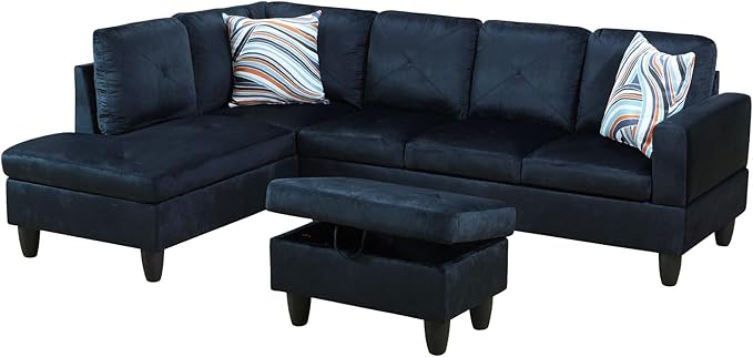 FONTOI L Shaped Sectional Couch with Otttoman 97 Sectional Sofa for Living Room Modular Couches for Bedroom Apartments