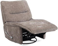 Parker Living Leo - Wheat Manual Swivel Recliner Chair Armless Recliner Upholstered Modern Nursery Rocking Chair with Footrest for Bedroom Living Room