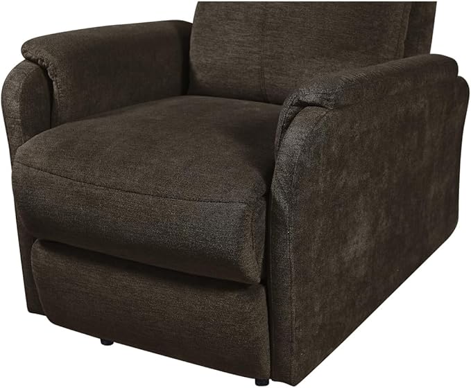 i-POOK Power Recliner Chair Adjustable Single Recliner Sofa with USB Port and Lumbar Support Ergonomic Lounge Chair with Thick Seat Cushion for Living Room Bedroom Small Spaces Dark Brown