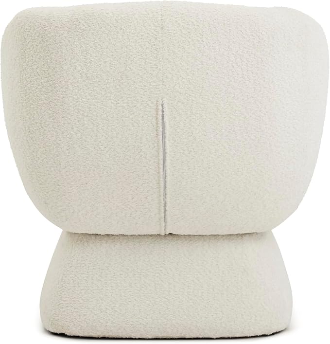 Modern 360 Degree Swivel Accent Chair28.74 Luxury Single Chair with Solid Wood FrameBoucle Sofa Chair Comfy Leisure Armchair for Living Room Apartment Game Reading Room Reception Space