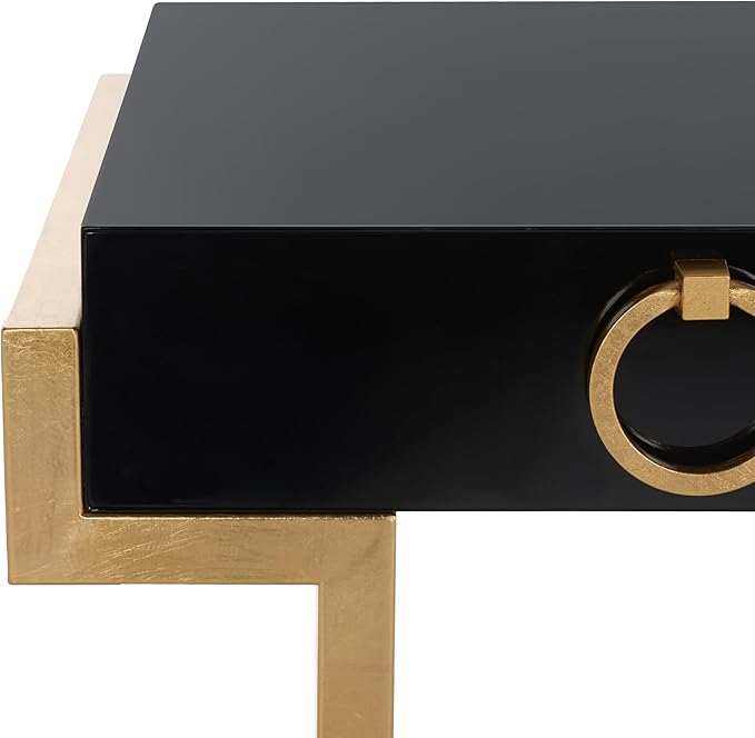 Safavieh Couture Collection Maia Black 2-Drawer Lacquer Desk