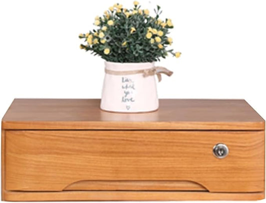 Multi-Layer Drawer Storage Box Solid Wood Flat File Cabinet With Lockable A4 Treatment Storage Cabinet For Home Desktop Office(Color:ASize:1 drawer)