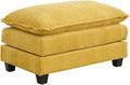 Modular Ottoman for Sectional Sofa Corner Couch Upholstered Cloud Ottoman for Living Room One Box (Yellow)
