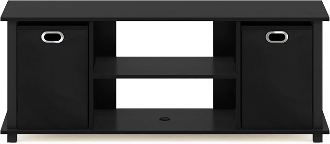 Furinno Econ Entertainment Center Black/Black