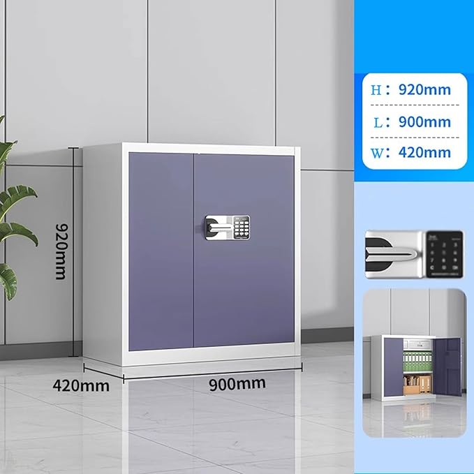 Steel Password File Cabinet Tin Cupboard Office Confidential Locker Lockable Filing Materials Storage Cabinets(C)