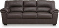 Signature Design by Ashley WalkerPoint Contemporary Sofa with Removable Cushion Dark Brown