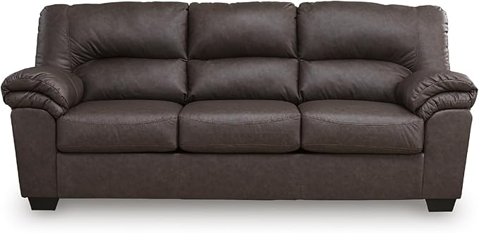 Signature Design by Ashley WalkerPoint Contemporary Sofa with Removable Cushion Dark Brown