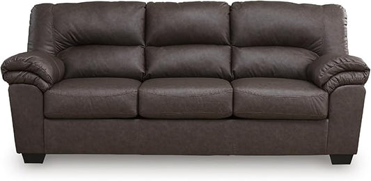Signature Design by Ashley WalkerPoint Contemporary Sofa with Removable Cushion Dark Brown