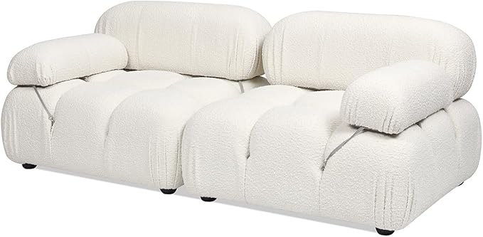 Jennifer Taylor Home Marcel 72.5 Bubble Modular Modern 2-Piece Loveseat Sofa