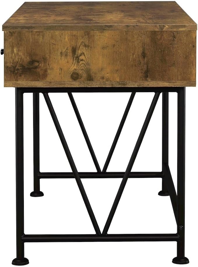 Office Desk with Drawers – Stylish Writing Desk with Storage Computer Desk for Home Office Study Desk with Shelves for Organized Workspace