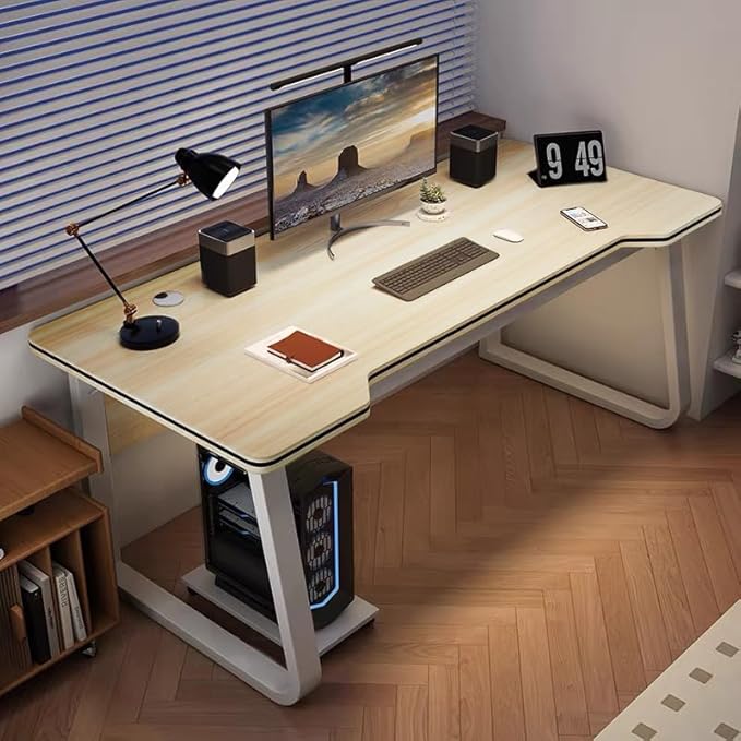 Gaming Desk Computer Writing Table Student Art Modren Simple Style PC Wood Suitable Portable Desk for Home Office