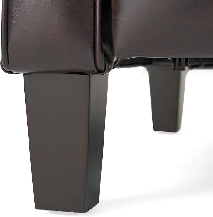 Lucas Leather Recliner Club Chair Brown