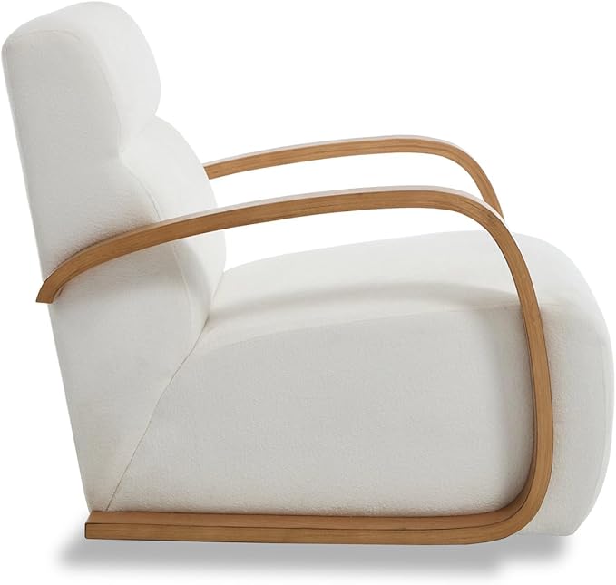 Swivel Accent Living Room Chair Upholstered Single Sofa Chair Chenille Armchair with Solid Metal Base Comfy Reading Side Chair for Bedroom Home Office Reception Corner Beige Chenille
