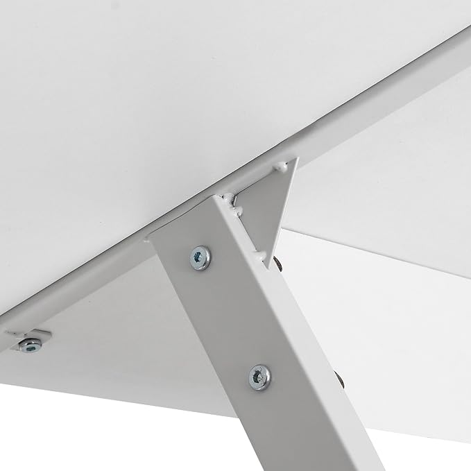 Nouva L Shaped Desk Computer Gaming Desk Modern Home Office Corner Desk w/Large DesktopWhite AE436