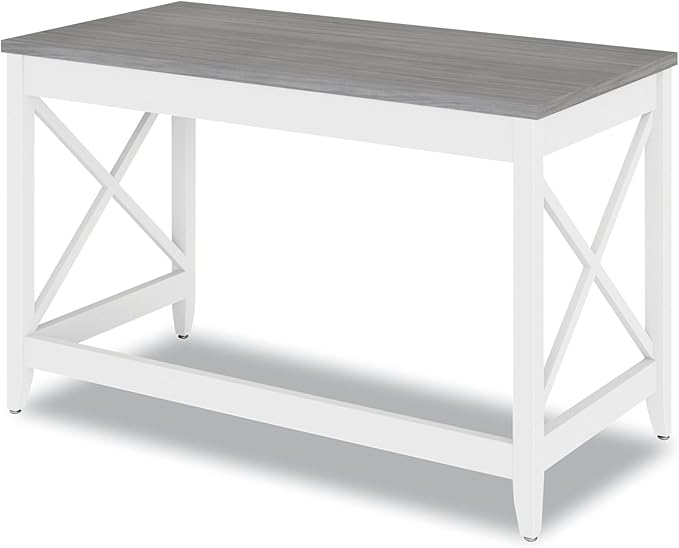 Alera Workspace by Alera Workspace by Alera Farmhouse Writing Desk 47.24 x 23.62 x 29.53 Gray
