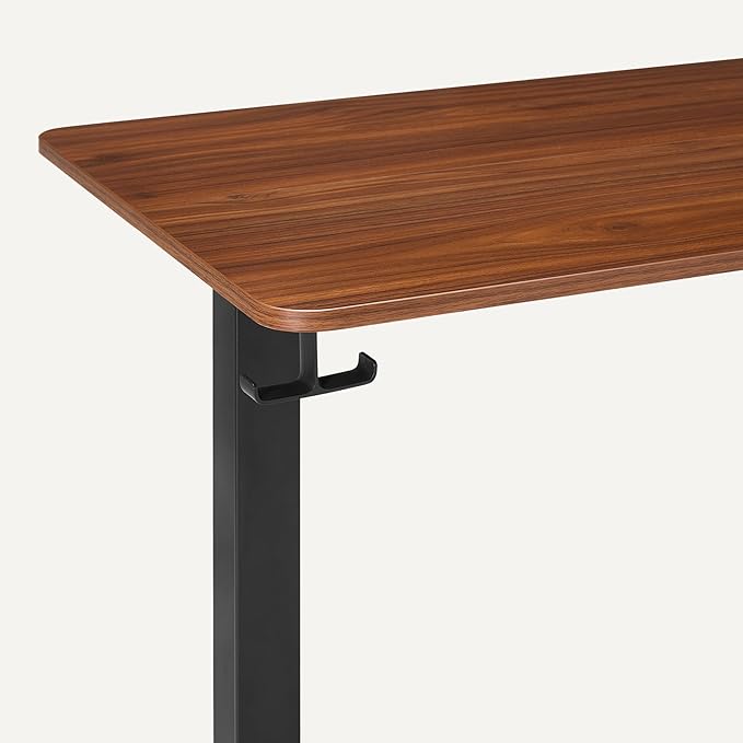 Amazon Basics Electric Standing Desk Height Adjustable Home Office Desk Black/Walnut Effect
