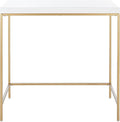 SAFAVIEH Home Collection Cass Contemporary White/Gold Desk