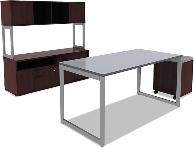 Alera ALE Valencia Series Mobile B/F Pedestal 15 7/8w x 19 1/8d x 22 7/8h Mahogany