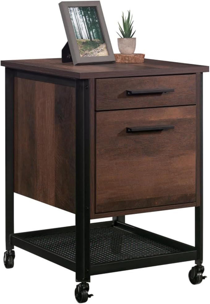 Hassyee Compact Size Two Large Drawers Filing Cabinets with Full Extension Slides for Home Offices or Under Desks Small Spaces Mobile File Cabinets with Smooth-Rolling Casters and Two Locking Wheels