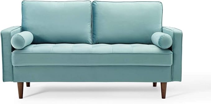 Modway Valour Performance Velvet Loveseat Mint Valour Performance Velvet Loveseat