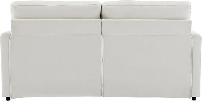 68.1 Oversized Cozy Upholstered Loveseat Sofa Oversized Comfy Comfy Cloud Sofa Double Cushion Loveseat Sofa Plush Cushion Sofa Couch for Living Room Office Apartment (Beige-2c)