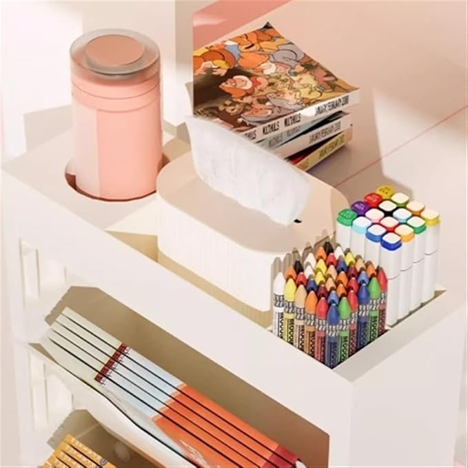 Rolling Filing Cabinet Removable Desk Organizer Book Organizer Home Organizer with Wheeled Bookshelf Mobile File Cabinets