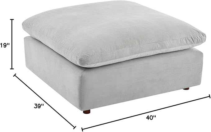 Modway Modular Sofa Commix Down Filled Overstuffed Performance Velvet