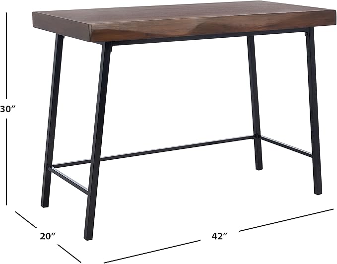 SAFAVIEH Home Collection Bernhart Walnut/Black Desk