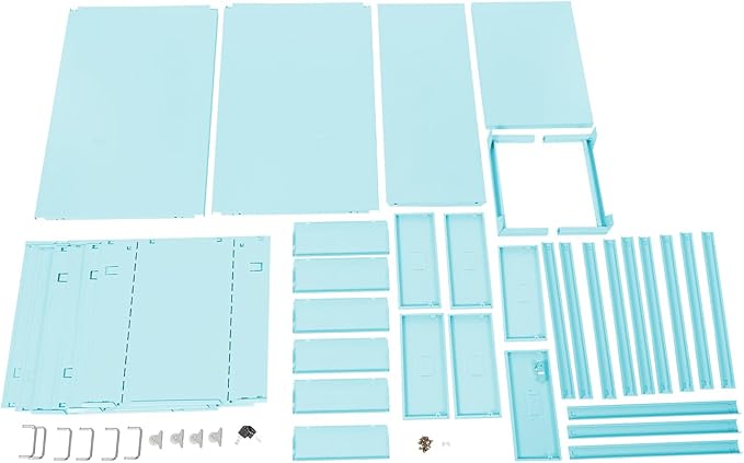 Office File Cabinet w/4 Wheels 6 Drawer Metal Small Vertical File Cabinets w/2 Lock Smooth Edges Mobile Storage Cabinet File Organizer for Home Office Living Room 11 * 16 * 27in (Blue)
