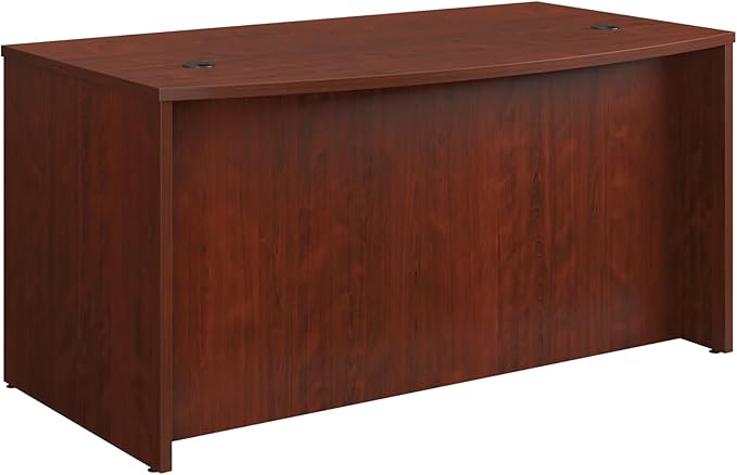 OfficeWorks by Sauder Affirm 60'' Bow Front Desk Shell L: 59.06'' x W: 34.25'' x H: 29.29'' Classic Cherry Finish