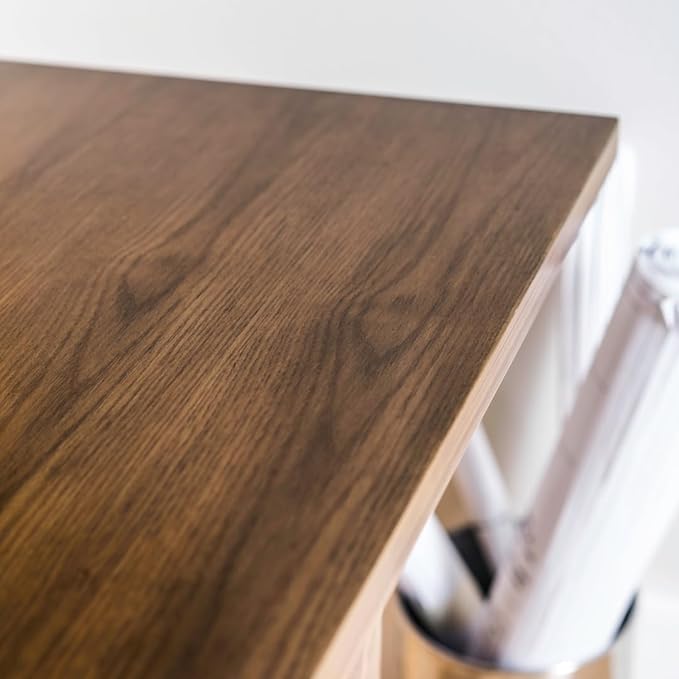 Aiden Oak Finish Wood Writing Computer Desk Modern Style Simple Sleek Table for Home Office