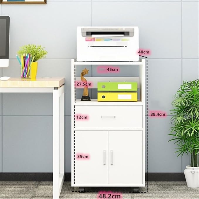 File Cabinets Large Capacity Storage Drawer Cabinet Office File Printer Data Organizer Vertical File Storage Cabinets(Natural)