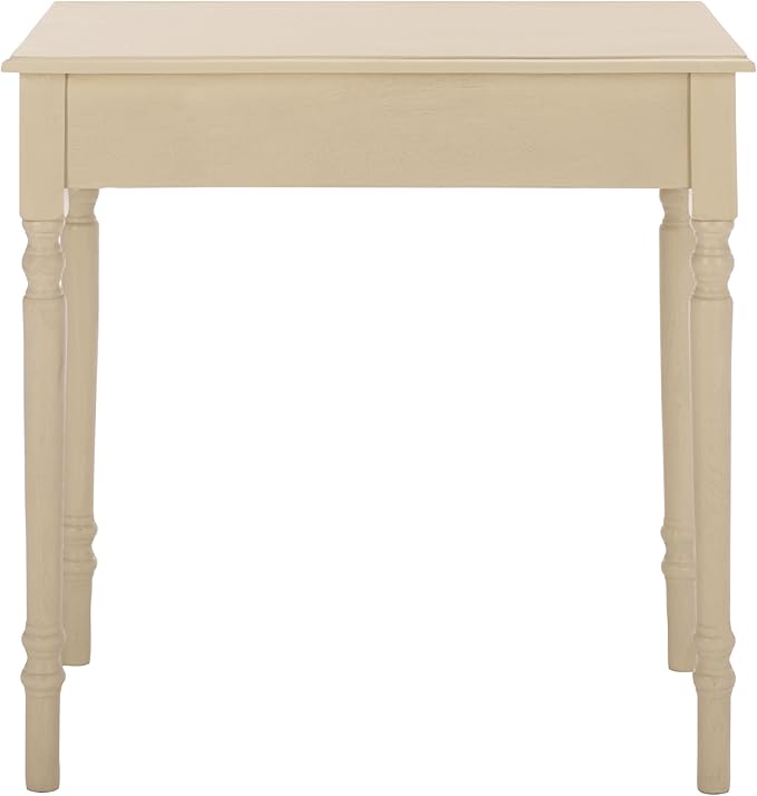 SAFAVIEH Home Collection – Arina Sand Writing Desk 1-Drawer Traditional Desk Classic Home Office Design (DSK5710E)
