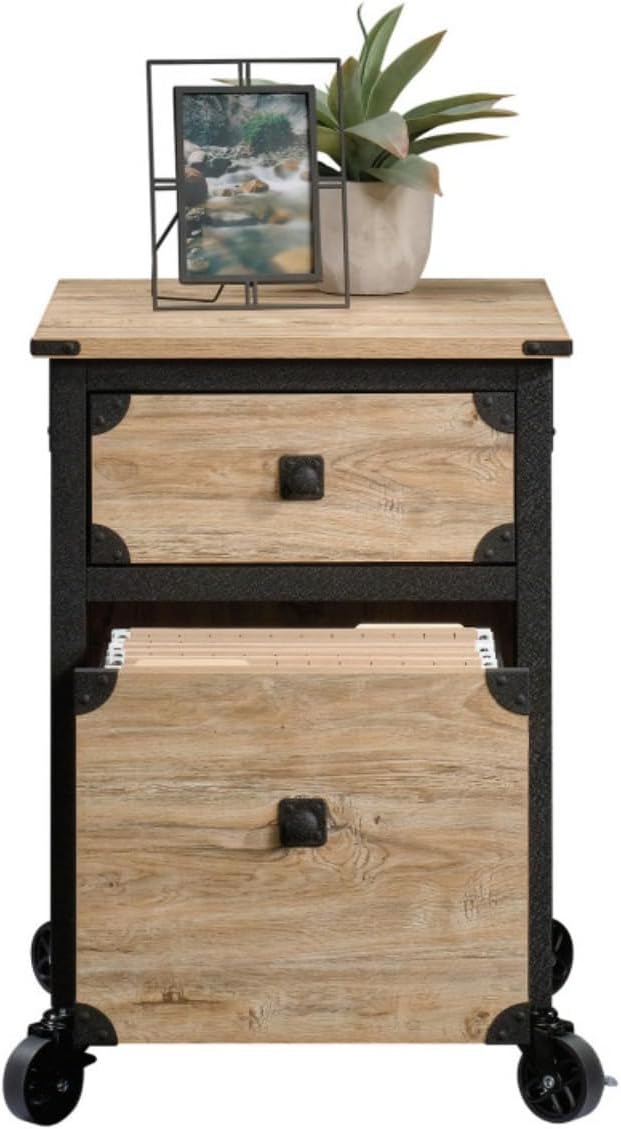 Hassyee Rolling Design Mobile Versatile File Cabinet with Casters for Effortless Mobility Industrial Style Office Filing Cabinets with Smooth-Glide Drawer