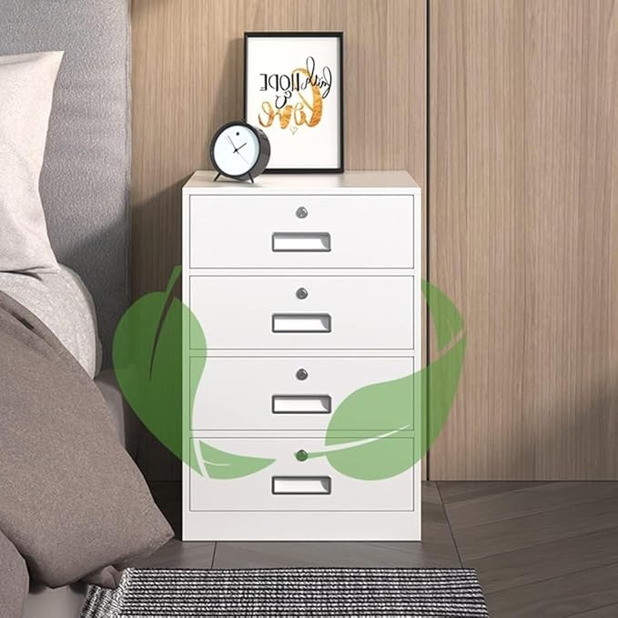 Freestanding Filing Cabinet With Lock - Pre-Assembled Steel Pedestal Under Desk - 5 Drawers Home Office Utility Cabinet(Stlye3)
