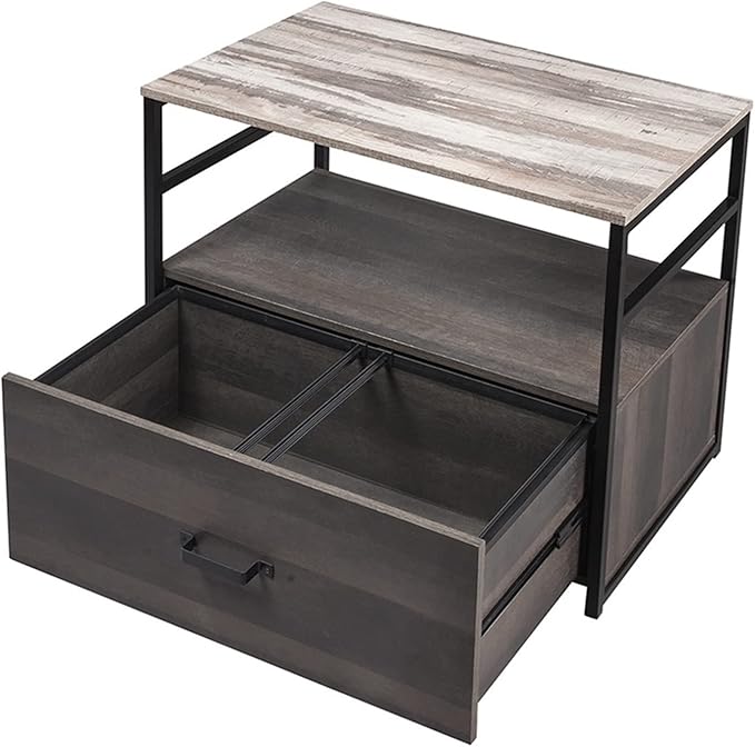 HASMI Filing Cabinet Filing Cabinet Lateral File Cabinet with Drawer and Top Open Shelf Multifunction File Cabinet for Home Office Storage Cabinet Storage Cabinet