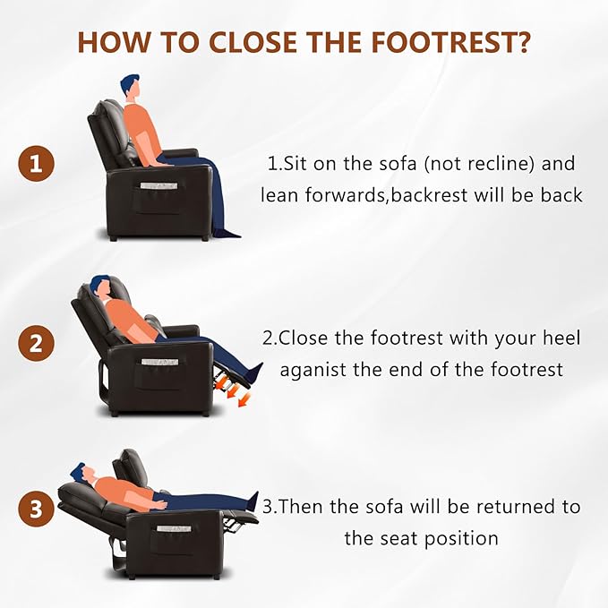 Reclining Loveseat Sofa 3 Seat Manual Recliner Couch with Flip Middle Backrest Console Wall Hugger Storage Drawer &amp Cup Holder for RV &amp Living Room Seating (Dark Brown 3 seat)