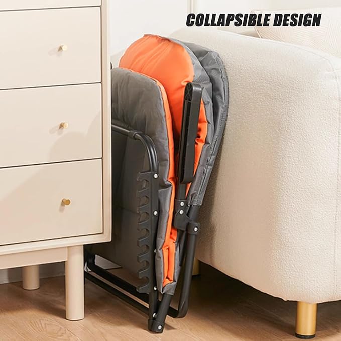 Folding Floor Chair with Pillow Adjustable Sit-up Lifting Backrest Legless Tatami Seat with Armrest Portable Lazy Sofa for Home Office and Student Dormitory