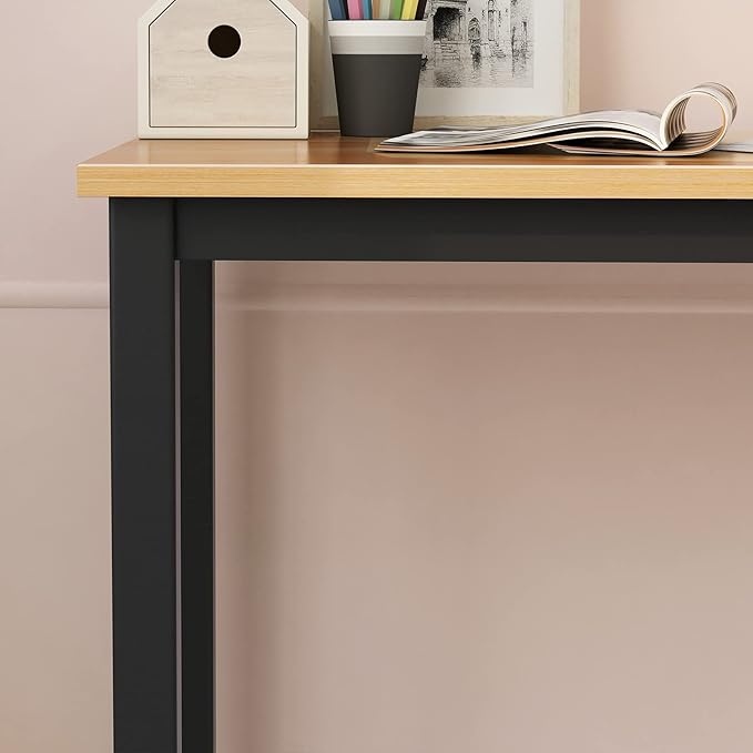 soges 31.5 inches Small Desk Writing Study Worksation for Home Office Computer DeskTeak YL-AC3-80TB