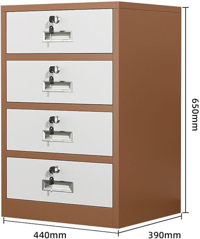 Metal Filing Cabinet with Adjustable Shelves and Drawers for Home Office Storage - Lockable Storage Solution for Organization at Home
