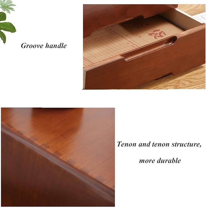 Desktop File Cabinet - Solid Wood Storage Box Desk Organizers with Lock Solid Wood Storage Box Rustic Dresser Office &amp Homeschool Desk Drawers Organizer and Accessories