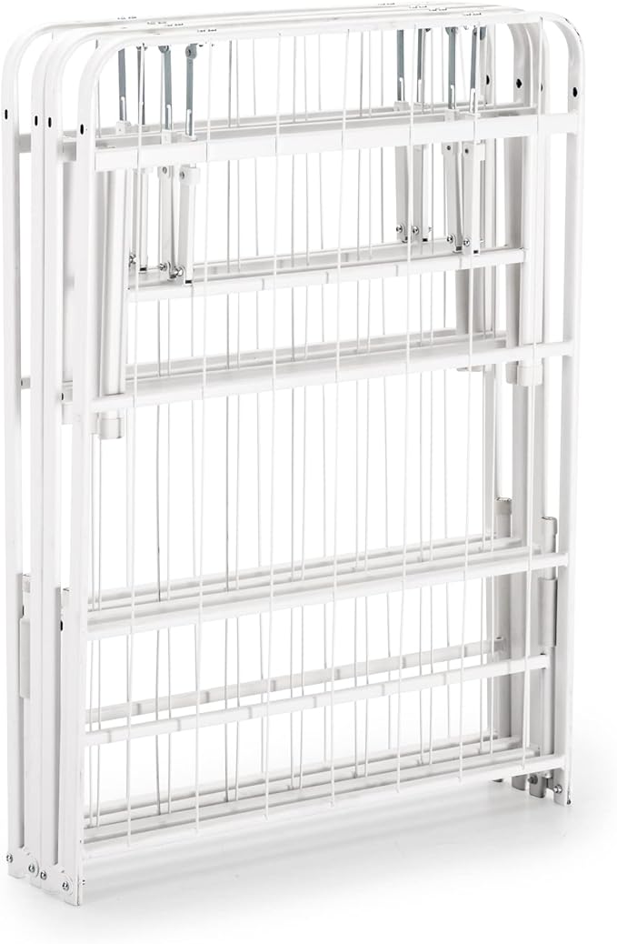Zinus SmartBase Tool-Free Assembly Mattress Foundation 14 Inch Metal Platform Bed Frame No Box Spring Needed Sturdy Steel Frame Underbed Storage White King