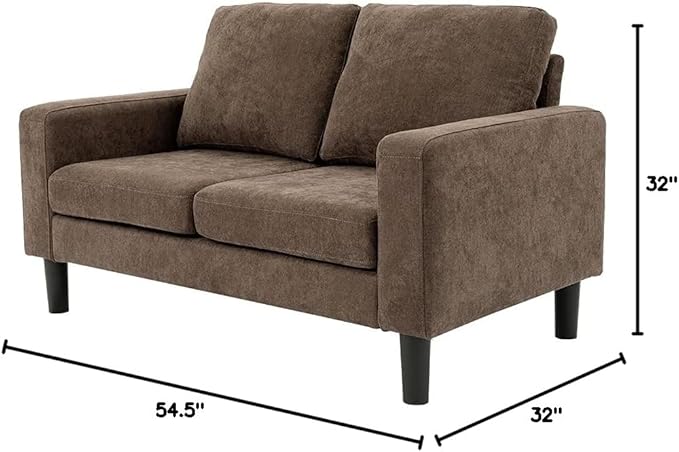 Panana Sofa Couches Love Seat for Living Room Modern Linen Fabric Couch 2 Seat Sofa for Apartment and Small Space