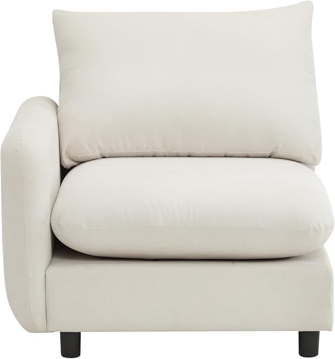 Christopher Knight Home Bricez 69 Loveseat Upholstered Sofa Modular Couch Oversized Loveseat Spacious Seating Sofa Couch Comfort Sectional Corner Wooden Chair for Living Room Home Office White