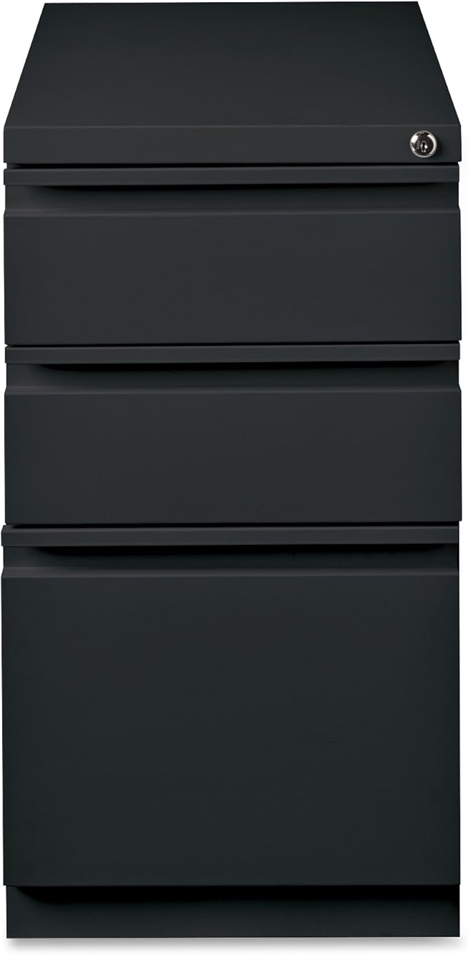 Lorell LLR49521 Mobile File Pedestal Black