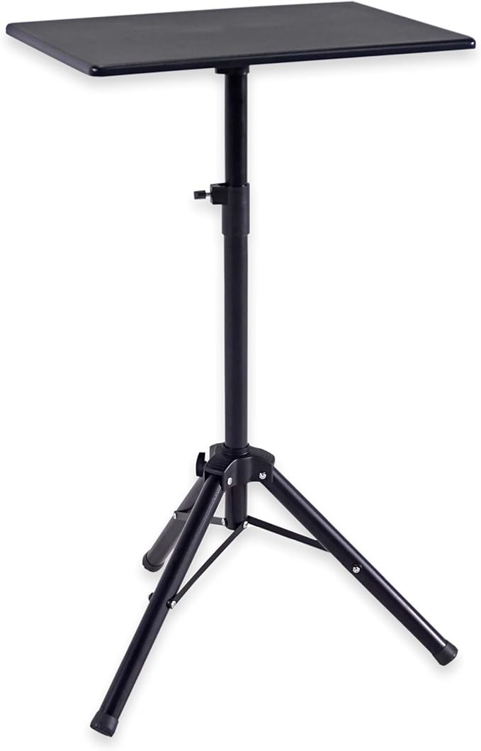 Victor Portable Adjustable Tripod Desk – Mobile Standing Desk Height Adjustment (30.5 to 45) for Laptops Projectors and More – Compact Lightweight &amp Stable for Home Office or Classroom (DC