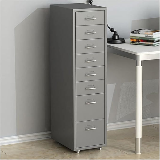 GLigeT Filing Cabinet 8 Drawer Locking Metal File Cabinet for Home Office Furniture Filing Cabinet File Fully Assembled File Storage Cabinets (Color : Model D Size : 1.4mm)