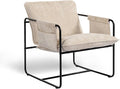 Modern Accent Chair Comfortable Living Room Chairs with Armrests Lounge Chair with Metal Frame Chenille Upholstered Bedroom Reading Chair